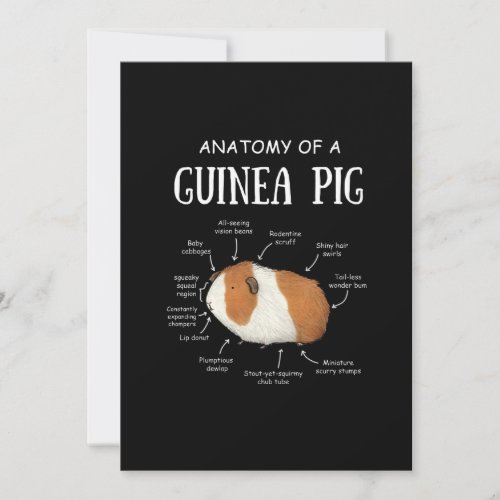 Anatomy Of A Guinea Pig Invitation