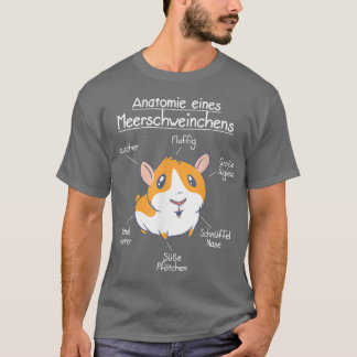 Anatomy of a guinea pig, sweet guinea pig motif  T-Shirt
