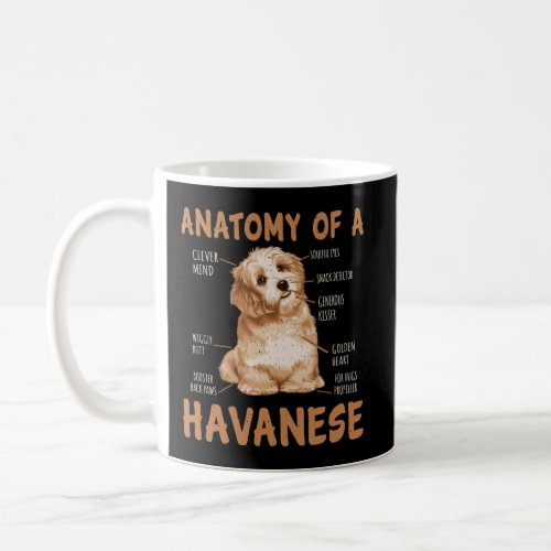 Anatomy Of A Havanese Dog Owners Gift For Him And  Coffee Mug