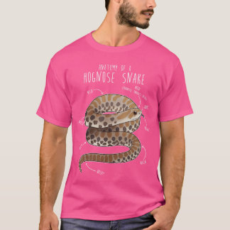 Anatomy of a Hognose Snake Funny Pet Reptile Anima T-Shirt