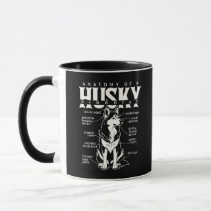 Anatomy of a Husky Funny Dog Breed Quote Mug