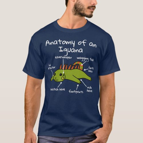 Anatomy Of A Iguana  T_Shirt