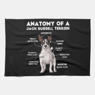 Anatomy of a Jack Russell Terrier Kitchen Towel