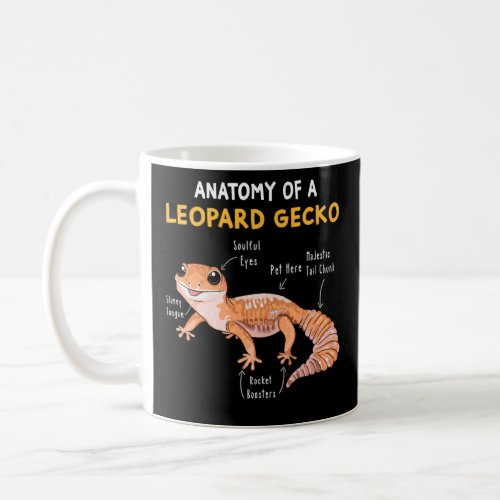 Anatomy Of A Leopard Gecko Funny Gecko Mom Reptile Coffee Mug