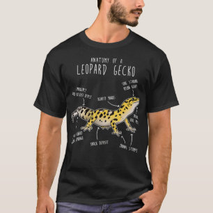 Anatomy of a Leopard Gecko, Funny Pet Reptile Liza T-Shirt