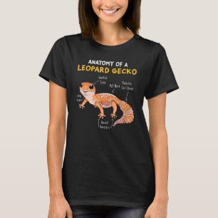 Anatomy Of A Leopard Gecko Gecko Mom Reptile Dad T-Shirt