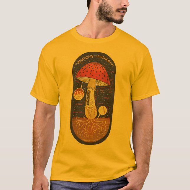 Anatomy of a mushroom T-Shirt (Front)