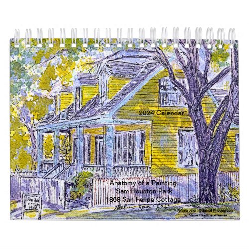 Anatomy of a Painting Sam Houston Park 1868  Home Calendar