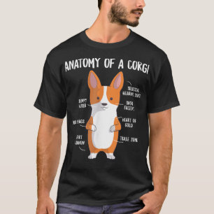 Anatomy of A Pembroke Welsh Corgi Funny Dog Owner T-Shirt