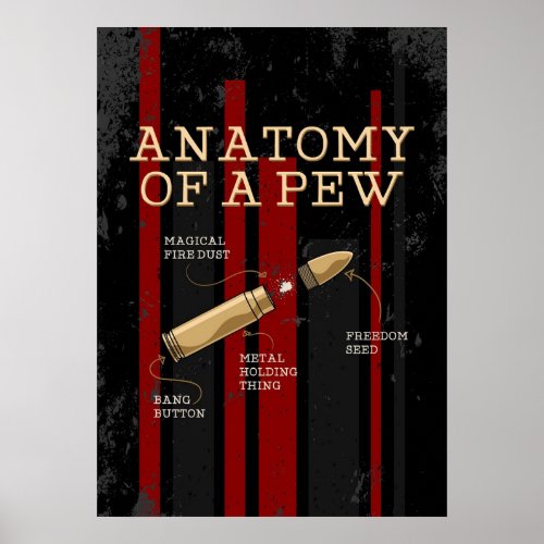 Anatomy Of A Pew Gun Owner Poster