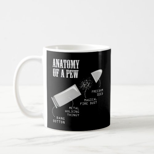 Anatomy Of A Pew Gun Weapon Bullet_Proof For Him  Coffee Mug