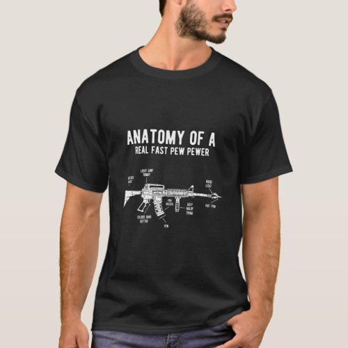 Anatomy Of A Pew Pewer Ammo 2Nd Amendment Gun Love T_Shirt