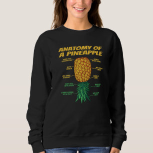 Anatomy Of A Pineapple Swinger Upside Down Pineapp Sweatshirt