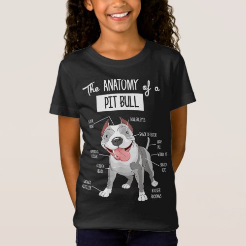 Anatomy Of A Pitbull Dog Lover T_Shirt