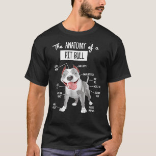 Anatomy Of A Pitbull Dog Lover T-Shirt