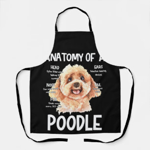 Anatomy Of A Poodle For Dog Lovers Apron