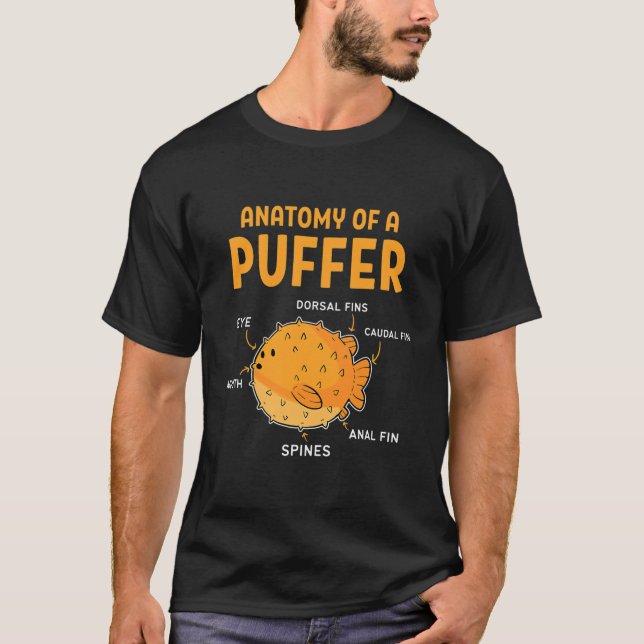 Anatomy Of A Puffer Fish  T-Shirt (Front)