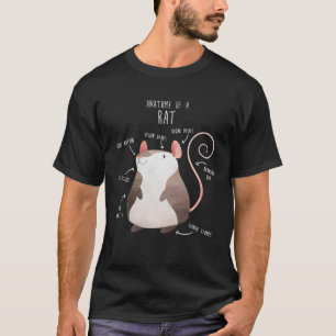 Anatomy of a Rat Cute Fancy Pet Rodent T-Shirt