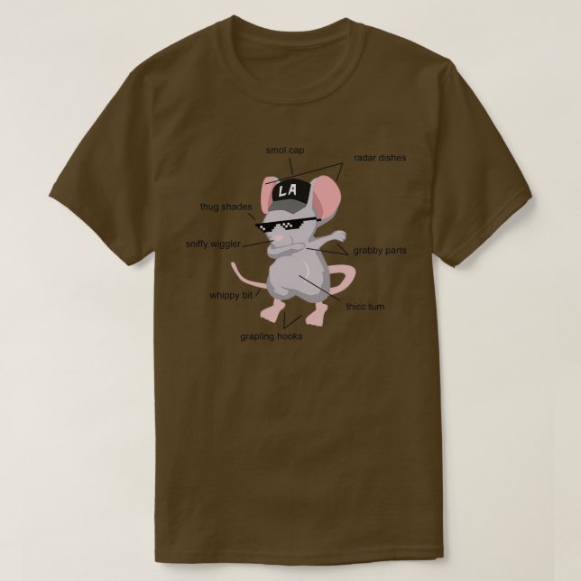 Anatomy of a Rat Funny Rat Shirt s 2 (Design Front)