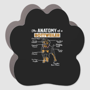 Anatomy of a Rottweiler Car Magnet