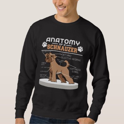 Anatomy Of A Schnauzer Sweatshirt