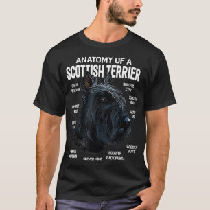 Anatomy of a Scottish Terrier Dog Funny Gift T-Shirt