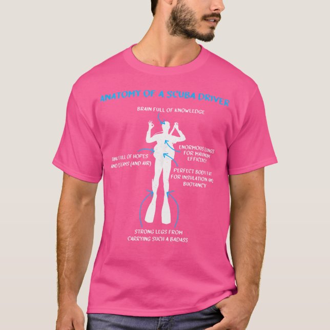 Anatomy Of A Scuba Diver Scuba Diving T-Shirt (Front)