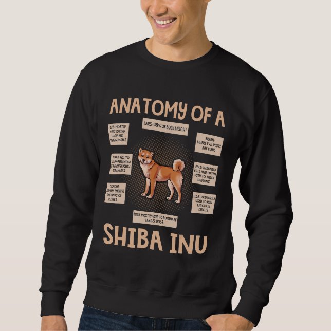 Anatomy Of A Shiba Inu Funny Puppy Gift Sweatshirt (Front)