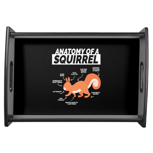 Anatomy Of A Squirrel Serving Tray (Front)