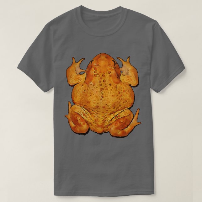 Anatomy of A Toad Black Outline Art T-Shirt (Design Front)