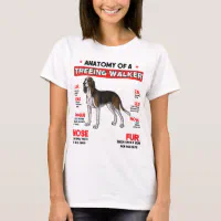 Anatomy of a Treeing Walker Coonhound Dog T Shirt Zazzle