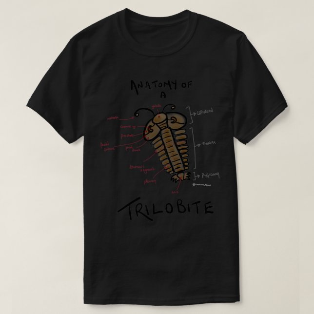 Anatomy of a Trilobite T-Shirt (Design Front)