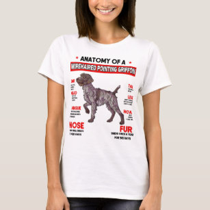Anatomy of a Wirehaired Pointing Griffon Dog T Shi T-Shirt