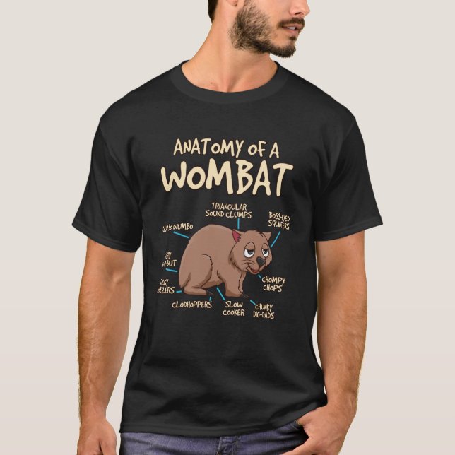 Anatomy Of A Wombat T-Shirt (Front)