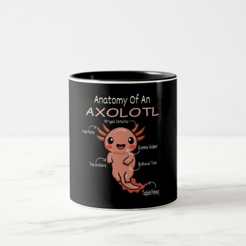 Anatomy of an Axolotl Two_Tone Coffee Mug