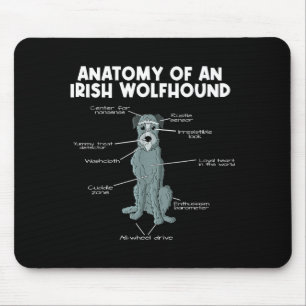 Anatomy Of An Irish Wolfhound Mouse Pad