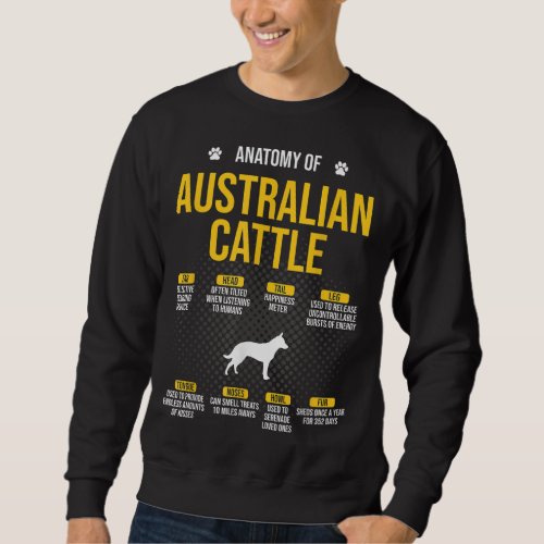 Anatomy Of Australian Cattle Dog Lover Sweatshirt