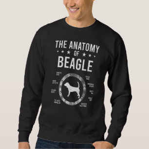 Anatomy Of Beagle Dog Sweatshirt