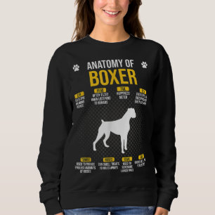 Anatomy Of Boxer Dog Lover Sweatshirt