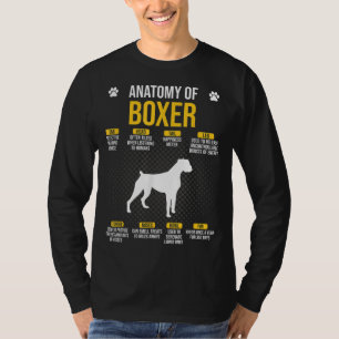 Anatomy Of Boxer Dog Lover T-Shirt