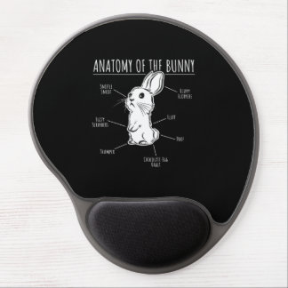 Anatomy Of  Bunny - Cute Rabbit Pet Love Gel Mouse Pad