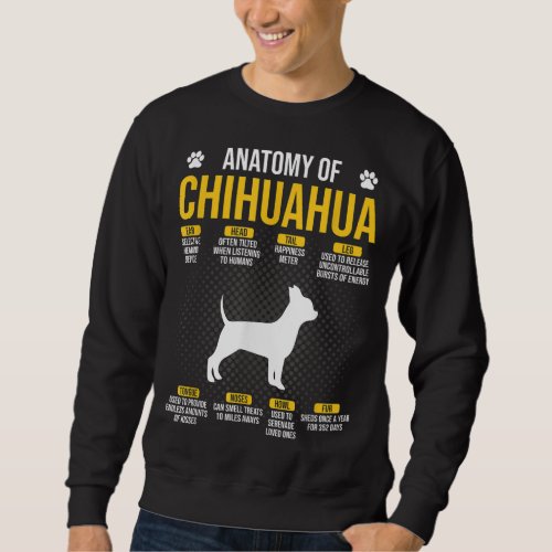 Anatomy Of Chihuahua Dog Lover Sweatshirt