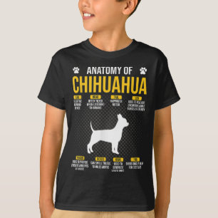 Anatomy Of Chihuahua Dog Lover T-Shirt