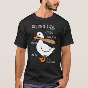 Anatomy of Goose Farm Duck Honk Bonk Gander Funny T-Shirt