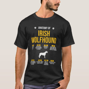 Anatomy Of Irish Wolfhound Funny Dog Lover Gift T-Shirt