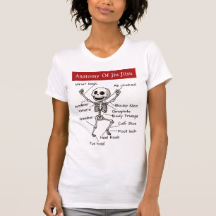 Anatomy Of Jiu Jitsu Funny BJJ Skeleton T-Shirt