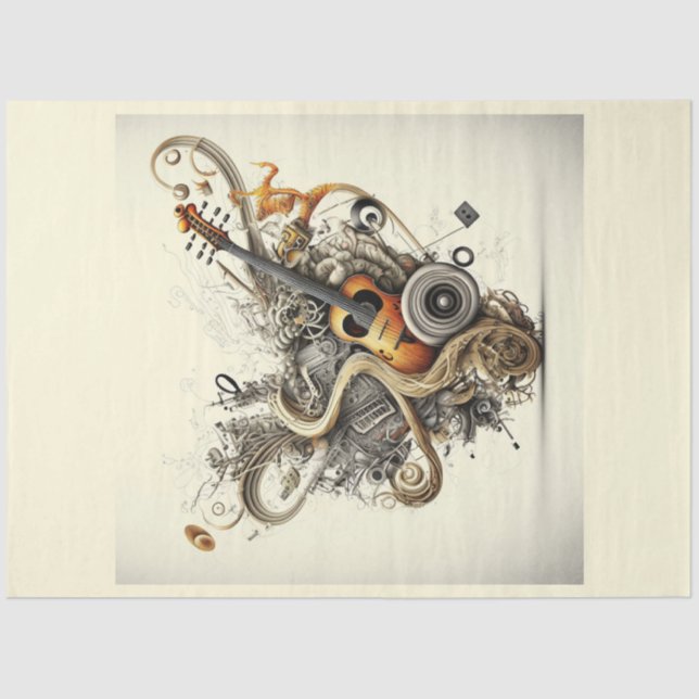 Anatomy of Music Series Design 2 Tissue Paper (Front)