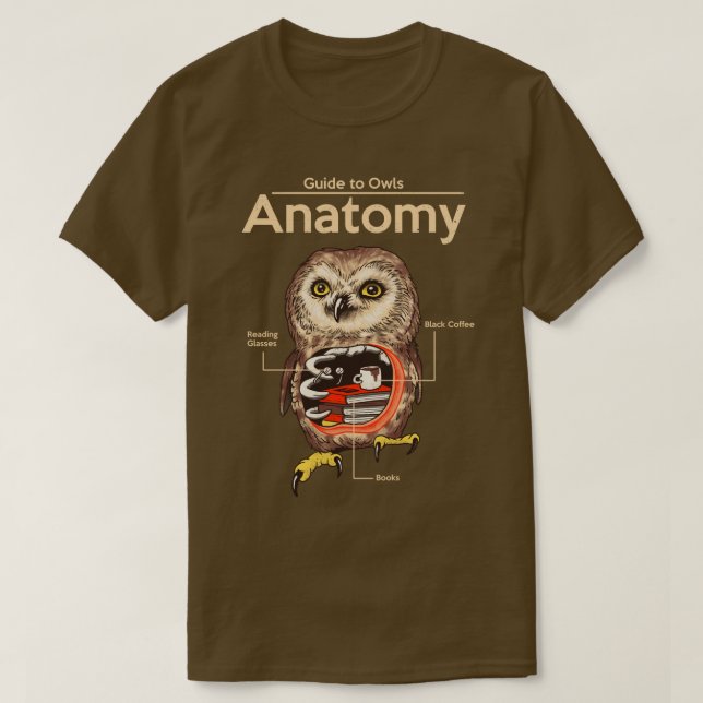 Anatomy of Owls  T-Shirt (Design Front)