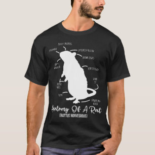 Anatomy of Rat for any rat lovers and pet  T-Shirt