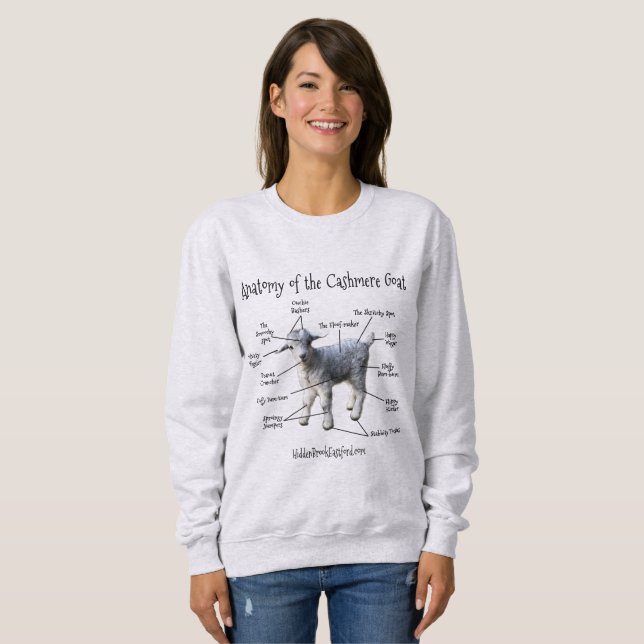 Anatomy of the Cashmere Goat - Women's Sweatshirt (Front Full)